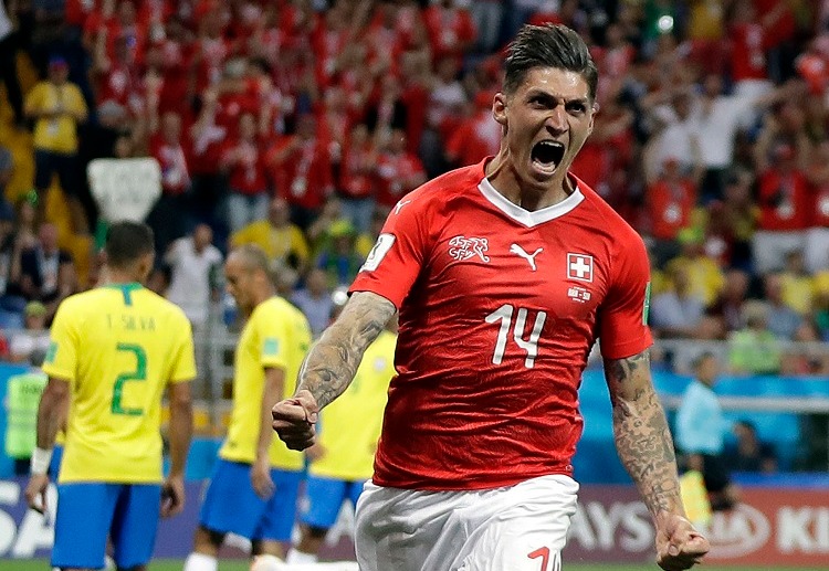 SBOBET 足球:史蒂文•祖贝尔在第50分钟的进球帮助瑞士战平巴西