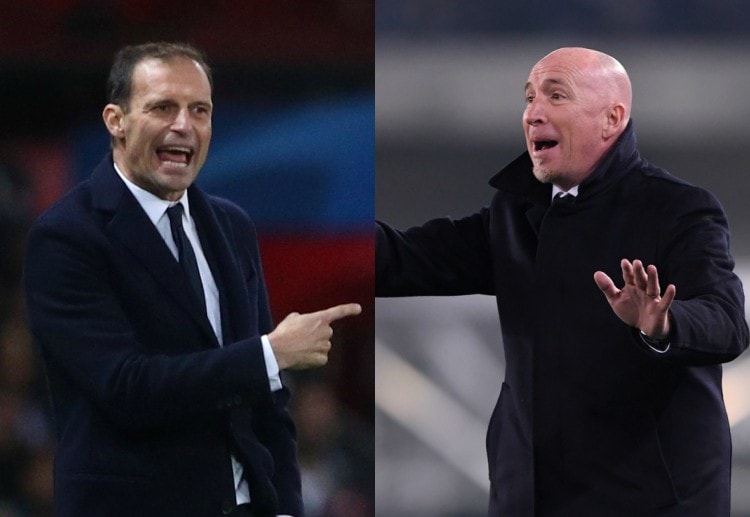 Allegri's Juventus and Maran's Cagliari play each other in Serie A