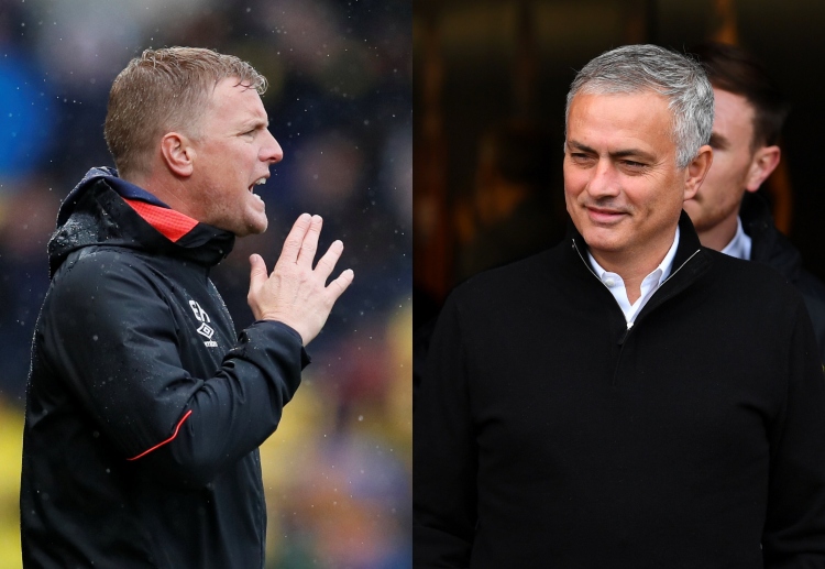 Eddie Howe dejected after their 2-1 defeat at home to Manchester United in Premier League