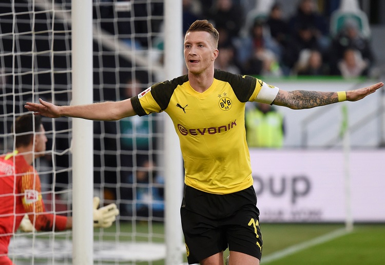 Marco Reus got his sixth goal of the Bundesliga season with his fine header against VfL Wolfsburg
