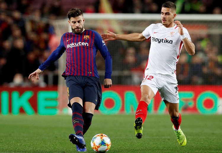 세비야의 안드레 실바가 유로파리그 2차전에서 라치오를 맞아 승리를 노리고 있다.