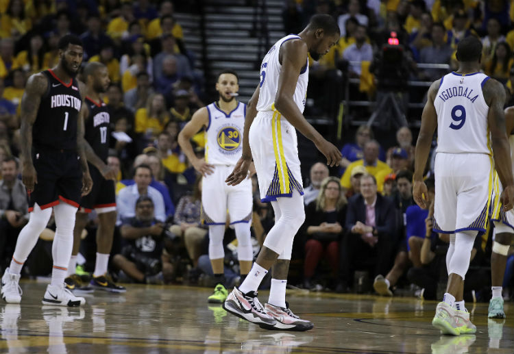 NBA: Kevin Durant picks up an injury during the match against the Houston Rockets