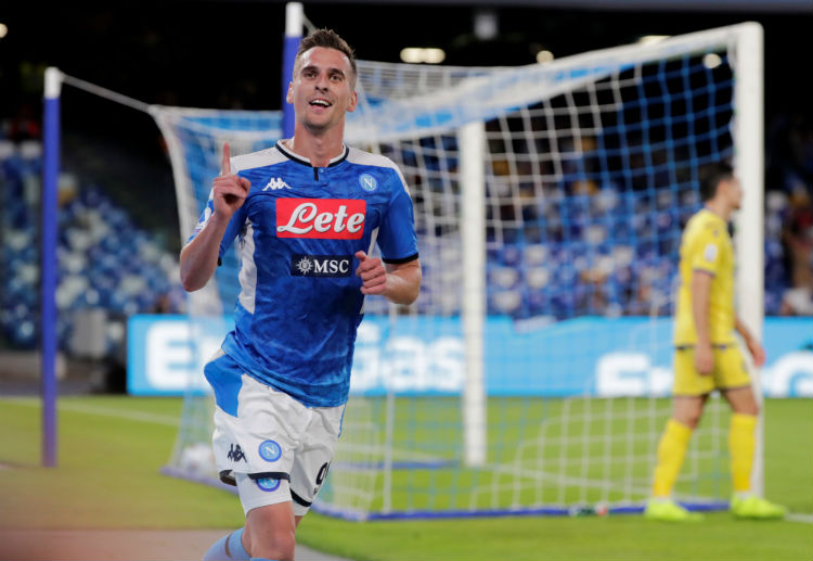Can Arkadiusz Milik score in the Champions League for Napoli?