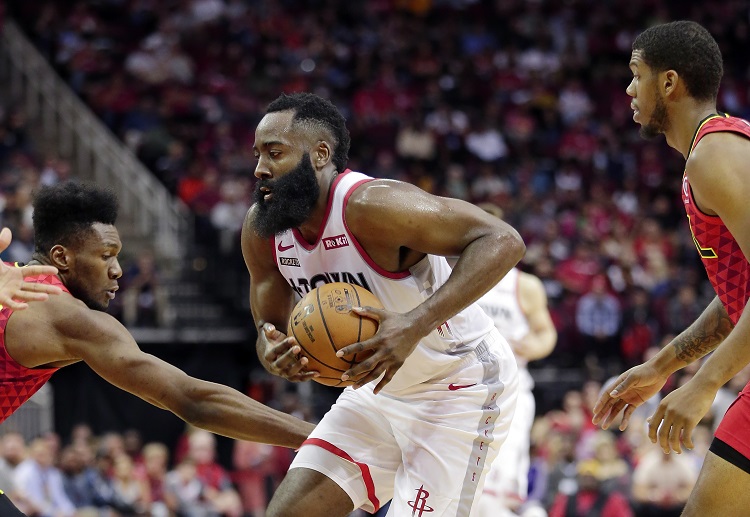 James Harden and Houston Rockets head to AT&T Center for an NBA game against the San Antonio Spurs