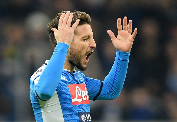 Dries Mertens lead Napoli to end their Serie A match against Cagliari in a clean sheet win