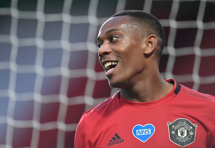 Selebrasi Anthony Martial di Liga Inggris