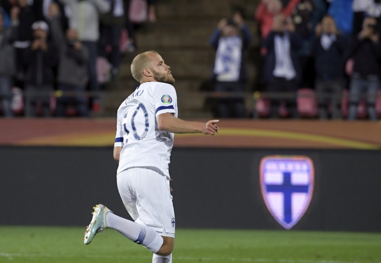 UEFA Nations League: Teemu Pukki is currently Finland's top scorer