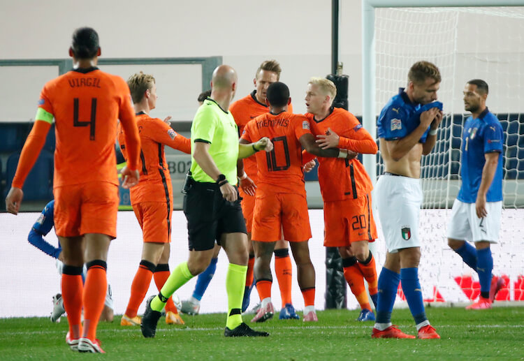 Donny van de Beek shines for the Netherlands during a UEFA Nations League clash against Italy