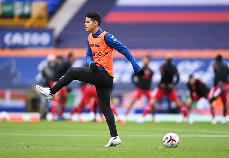 프리미어리그: 제임스 로드리게스는 3득점 3도움을 거두었다.