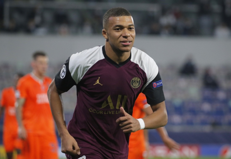 챔피언스리그: 킬리안 음바페는 현재 7골을 넣으며 파리 생제르맹 다득점 1위에 올라 있다.