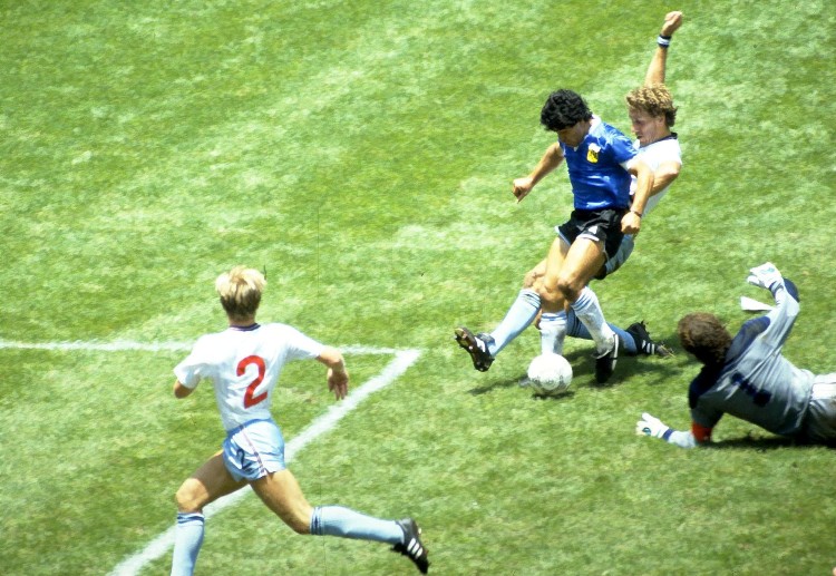 Diego Maradona scored the 'goal of the century' against England