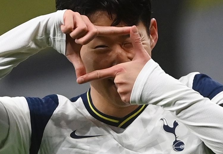 Son Heung-Min scores an early goal during Tottenham's recent Premier League match against Manchester City