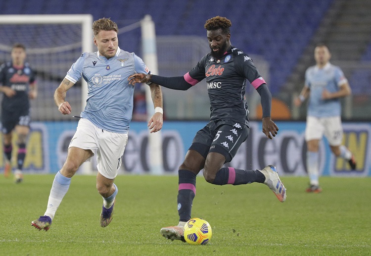 Ciro Immobile membuka skor untuk Lazio saat lawan Napoli di Serie A