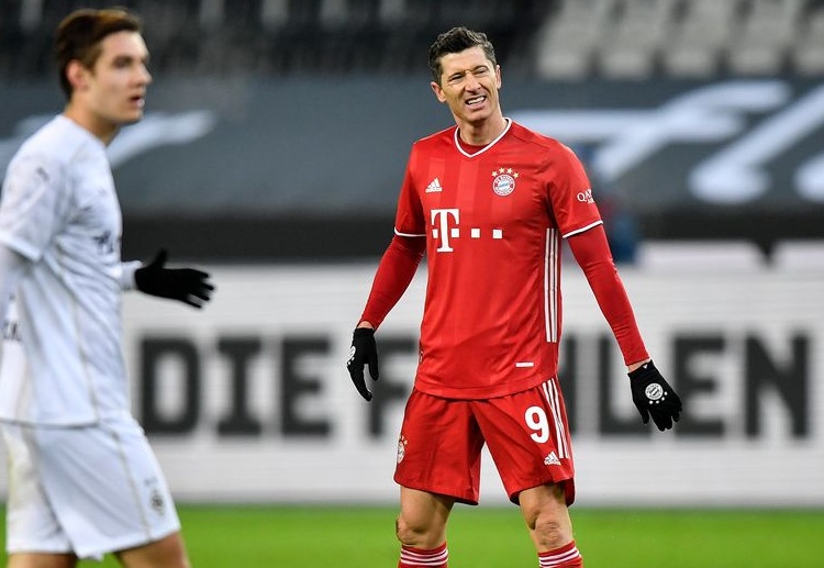 Robert Lewandowski is disappointed with Bayern Munich's defeat against Gladbach in Bundesliga Matchday 15
