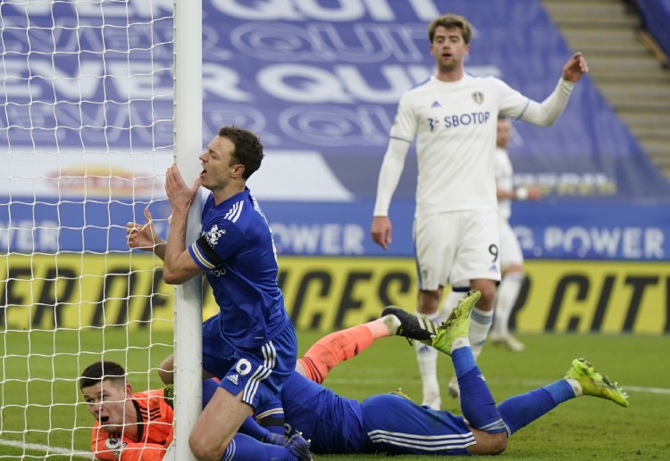 Jonny Evans failed to produce Premier League 2021 highlights in Leicester City's match against Leeds United