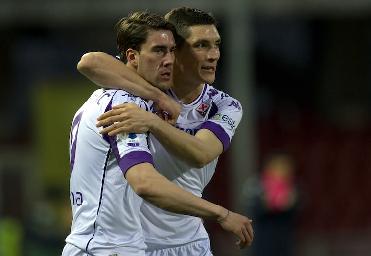 Fiorentina forward Dusan Vlahovic nets a first half hat-trick against Benevento in Serie A