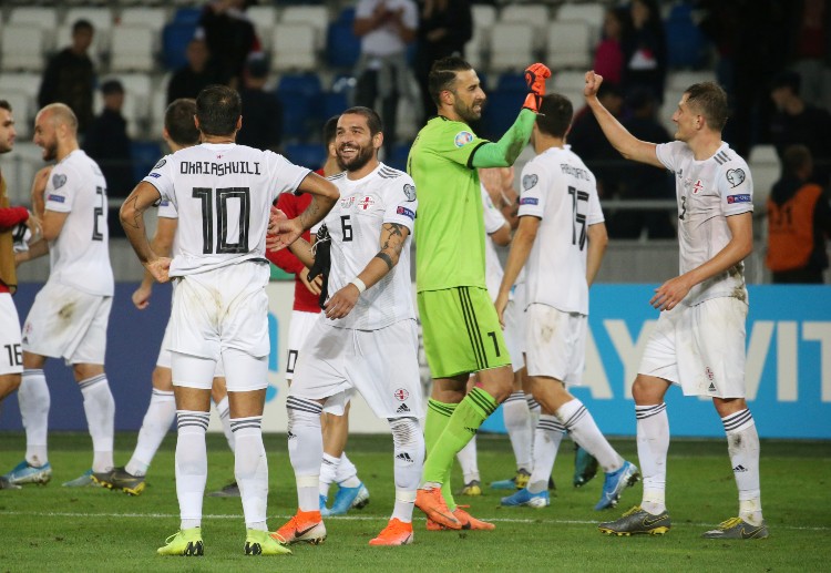 ကမ္ဘာ့အဆင့် ၈၉ မှာ ရှိတဲ့ ဂျော်ဂျီယာတို့ ဝင်ရောက်ယှဉ်ပြိုင်ခဲ့တဲ့ ကမ္ဘာ့ဖလား ပြိုင်ပွဲ ၇ ကြိမ်စလုံး ခြေစစ်ပွဲ အောင်မြင်ထားခြင်း မရှိပါဘူး။