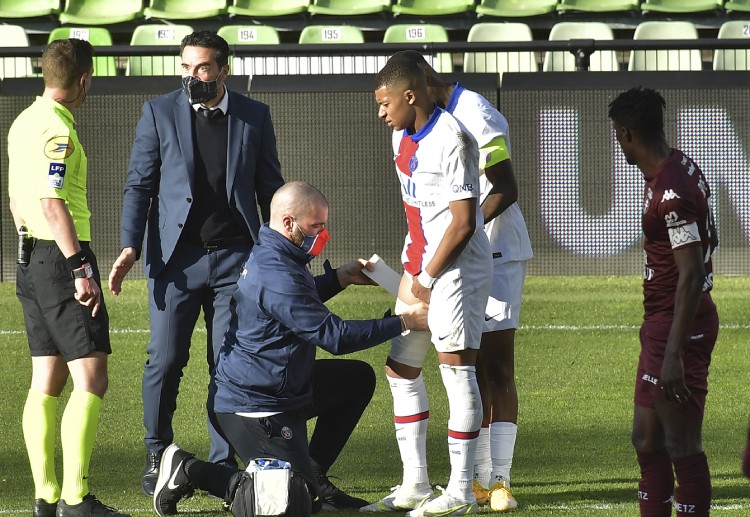 Champions League: Kylian Mbappe was substituted in Paris Saint-Germain's 1-3 away win vs Metz