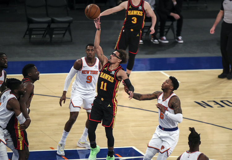 Trae Young hopes to return to action when the Hawks battle against the Sixers in NBA