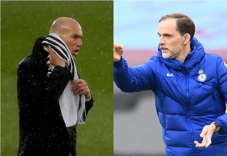 Secara pengalaman di Liga Champions, Zinedine Zidane lebih unggul atas Thomas Tuchel