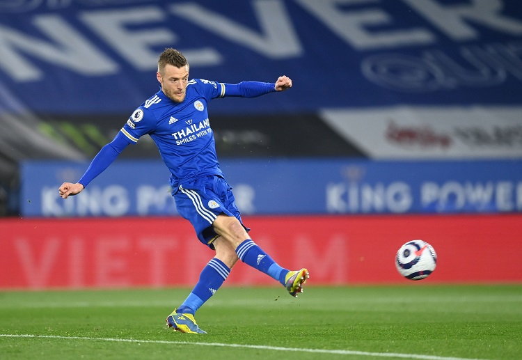 Jamie Vardy sudah mencetak 13 gol di Liga Inggris musim ini