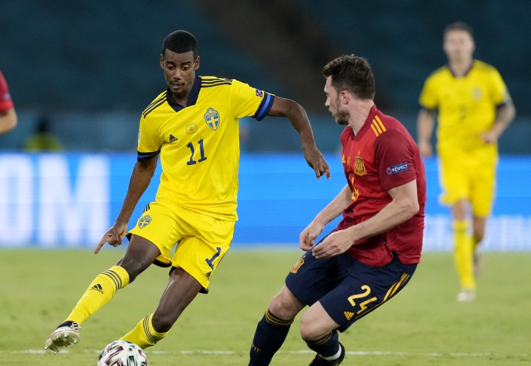 Alexander Isak aims to score as Sweden take on Slovakia in Euro 2020