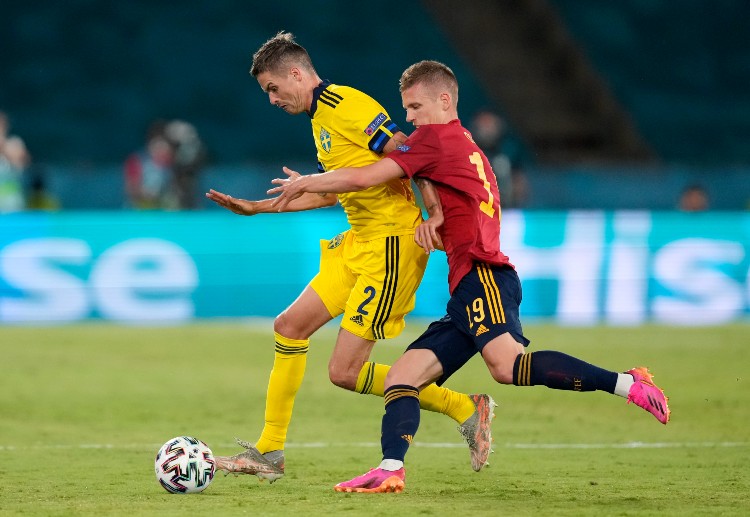 欧洲杯 瑞典的卢斯蒂格开球门球