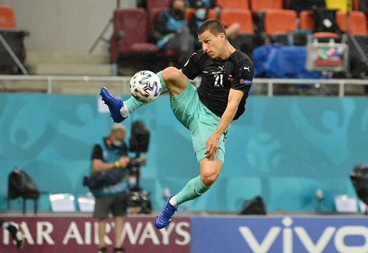 欧洲杯 奥地利的莱纳正在进球