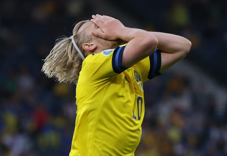 Emil Forsberg is disappointed after Sweden lose to Ukraine that caused their Euro 2020 elimination