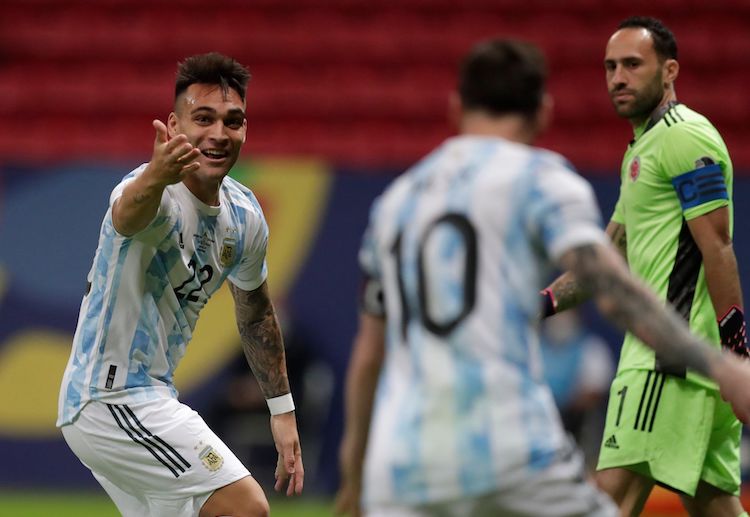 Lautaro Martinez nets a goal in the seventh minute of Copa America: Argentina vs Colombia