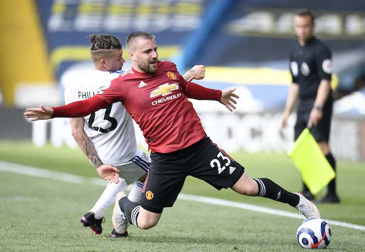 England teammates Kalvin Phillips and Luke Shaw will play against each other in the Premier League this weekend