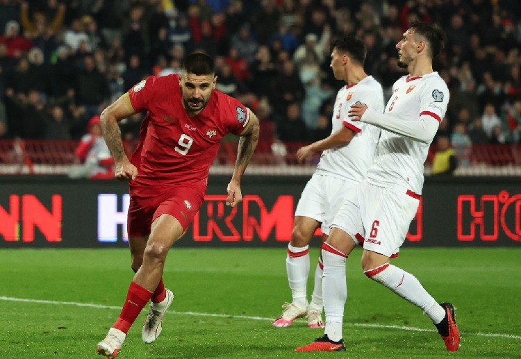 国际友谊赛 米特罗维奇是塞尔维亚的最佳射手。