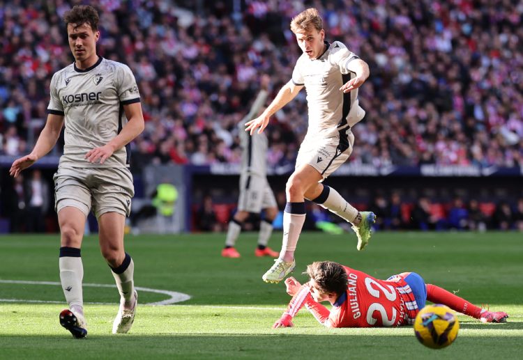 国王杯 布迪米尔是奥萨苏纳的进攻核心,本赛季已打入15球。