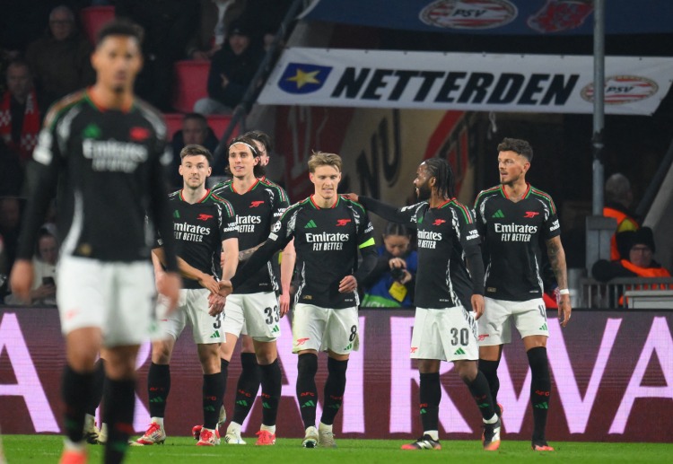 英超联赛 阿森纳7比1大胜埃因霍温,创历史纪录。