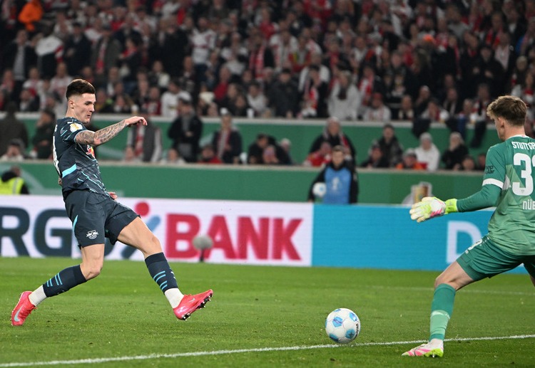 德国杯 第62分钟,塞斯科的进球为莱比锡红牛缩小比分差距,但最终未能挽回败局。