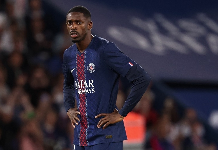 欧冠联赛 由于腿筋伤势,登贝莱预计将继续作壁上观。