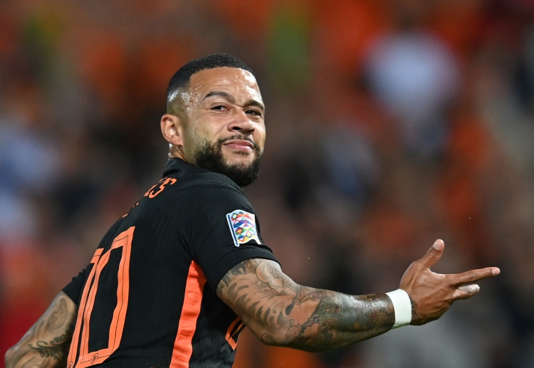 Memphis Depay berpeluang cetak gol di pertandingan kualifikasi Piala Dunia 2026