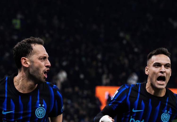 意甲联赛 劳塔罗、小图拉姆和恰尔汗奥卢构成了国米进攻端的核心力量。