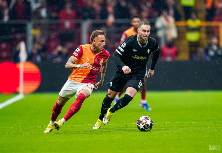 欧冠联赛 首回合中，诺亚·朗完成梅开二度，带领加拉塔萨雷轻松战胜尤文图斯。