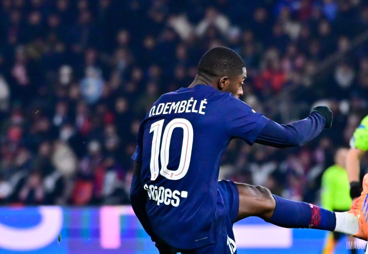 欧冠联赛  首回合中，巴黎圣日尔曼以5比2击败切尔西，金球奖得主登贝莱为球队建功。